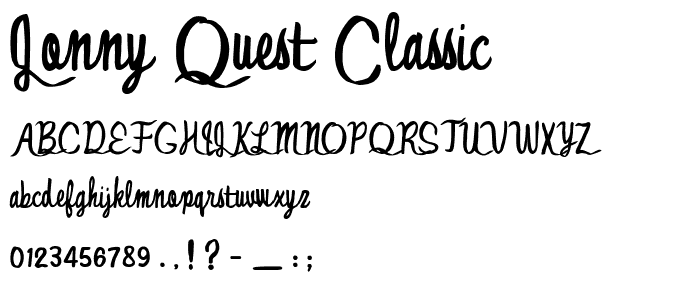 Jonny Quest Classic font